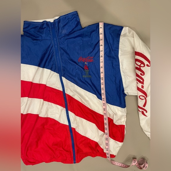 VTG Atlanta Olympics 1996 windbreaker Jacket Coca Cola - Team USA RARE July 4th - Picture 10 of 16